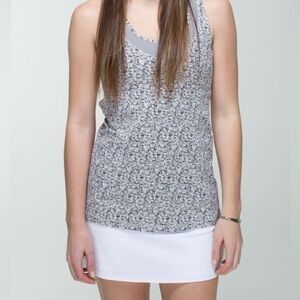 Lululemon Athletica Tone It Tank- Gray Floral